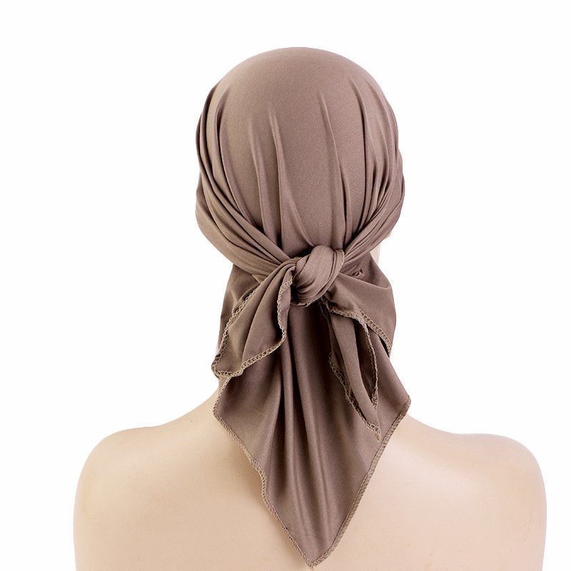 Syh48 Outdoor Casual Bandana Hat Headwear for Women Brim Visor Head Scarf Pre Tied Headwraps Lightweight Skull Cap