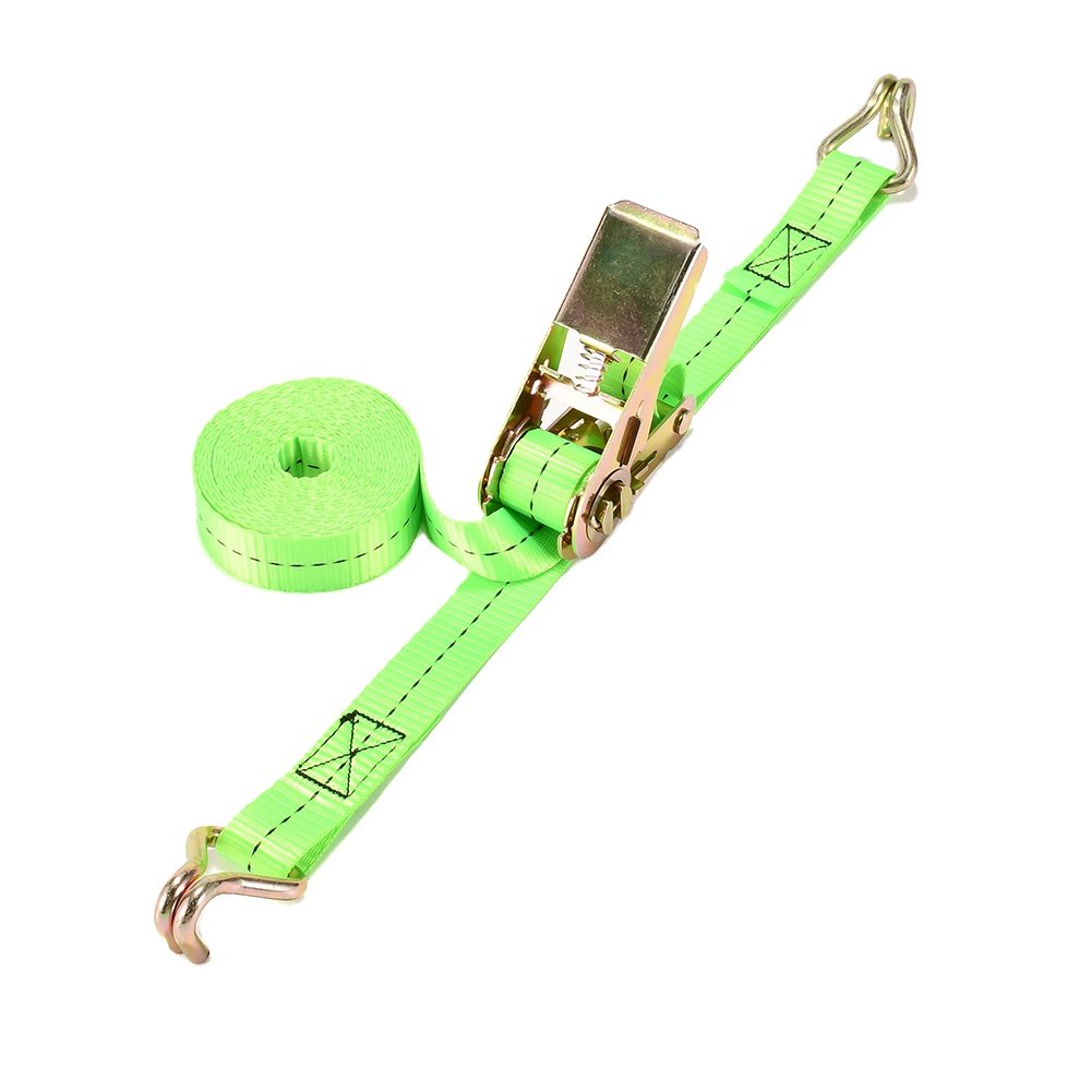 custom logo 25mm 38mm 50mm heavy duty cargo lashing belts rachet tie down ratchet straps with hook