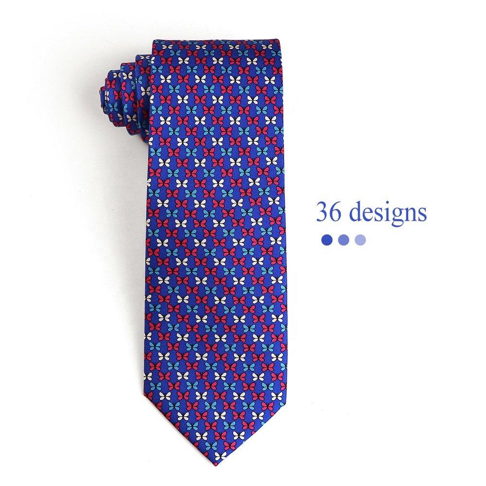 2024 Latest Design Silk Ties Custom Personalized Silk Necktie Animal Tie Digital Printing 100% Silk Mens Tie