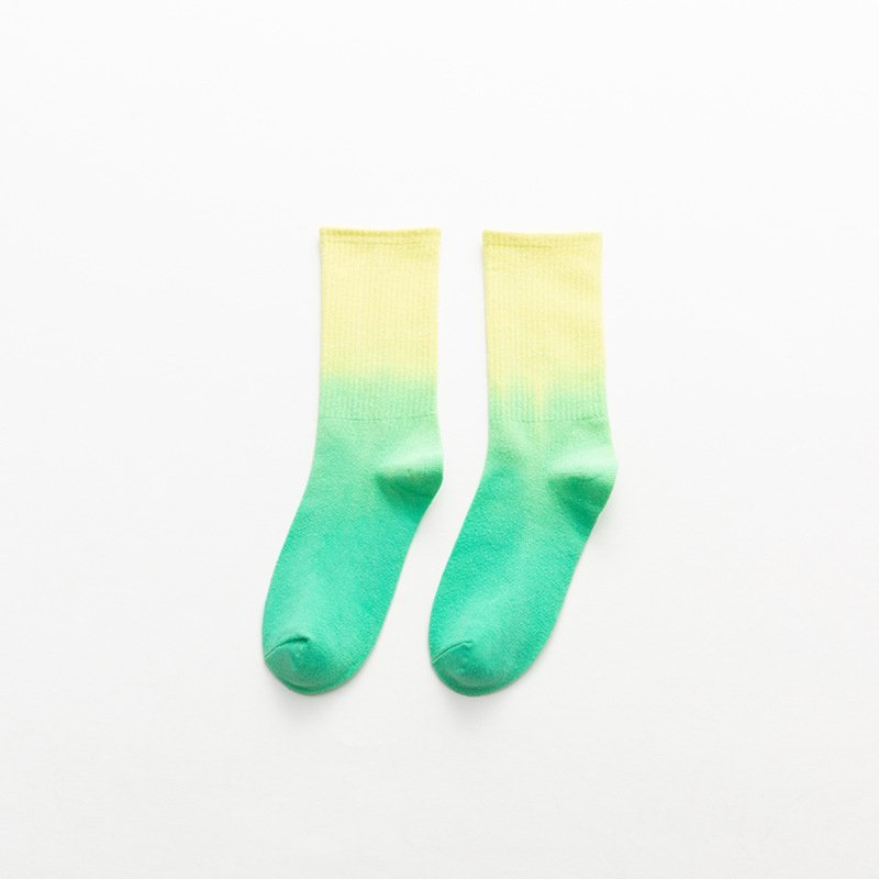 Comfortable Novelty Breathable Fashionable New Design Oem Unisex Custom Dip Dye Tie Dye Socks