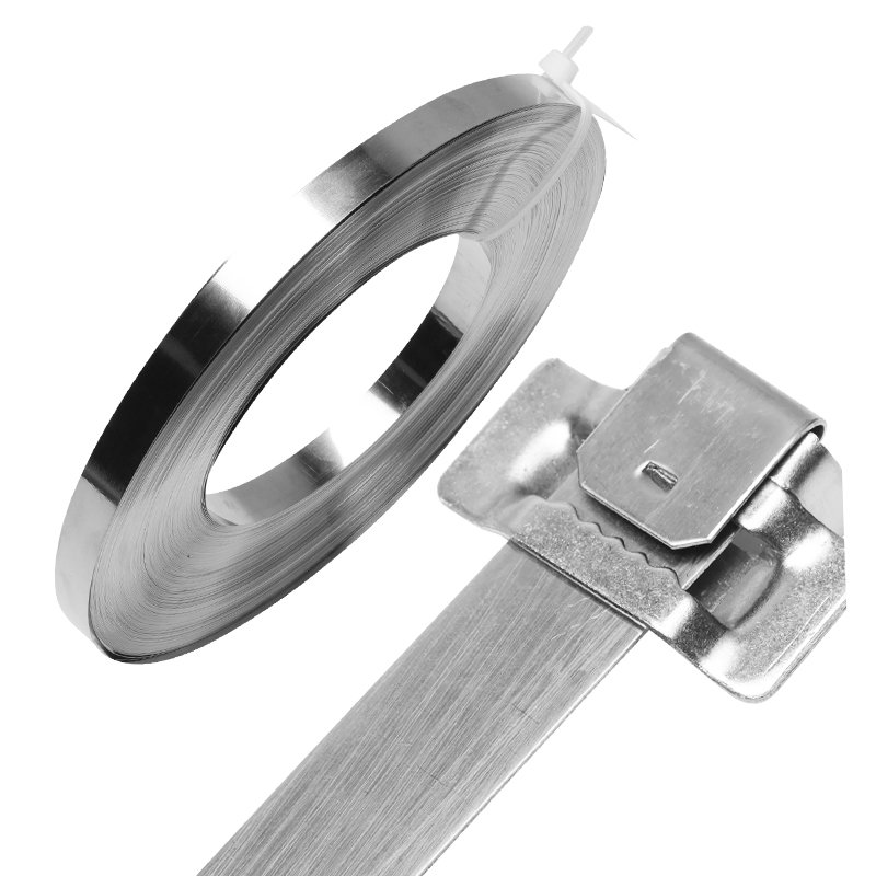 High Quality 12mm Width 201/304/316 Stainless Steel Strip Steel Strapping Stainless Tie 304metal