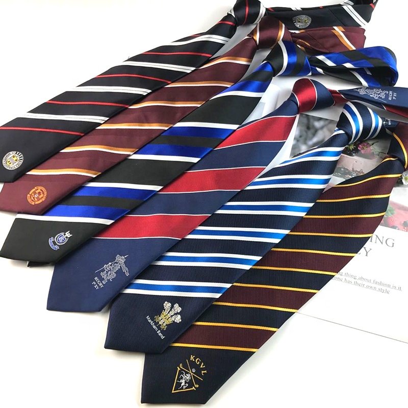 Ties Manufacturer Custom Logo Tie Mens Woven Jacquard Neck Ties Silk Mens