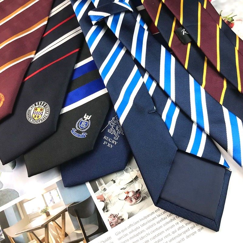 Ties Manufacturer Custom Logo Tie Mens Woven Jacquard Neck Ties Silk Mens