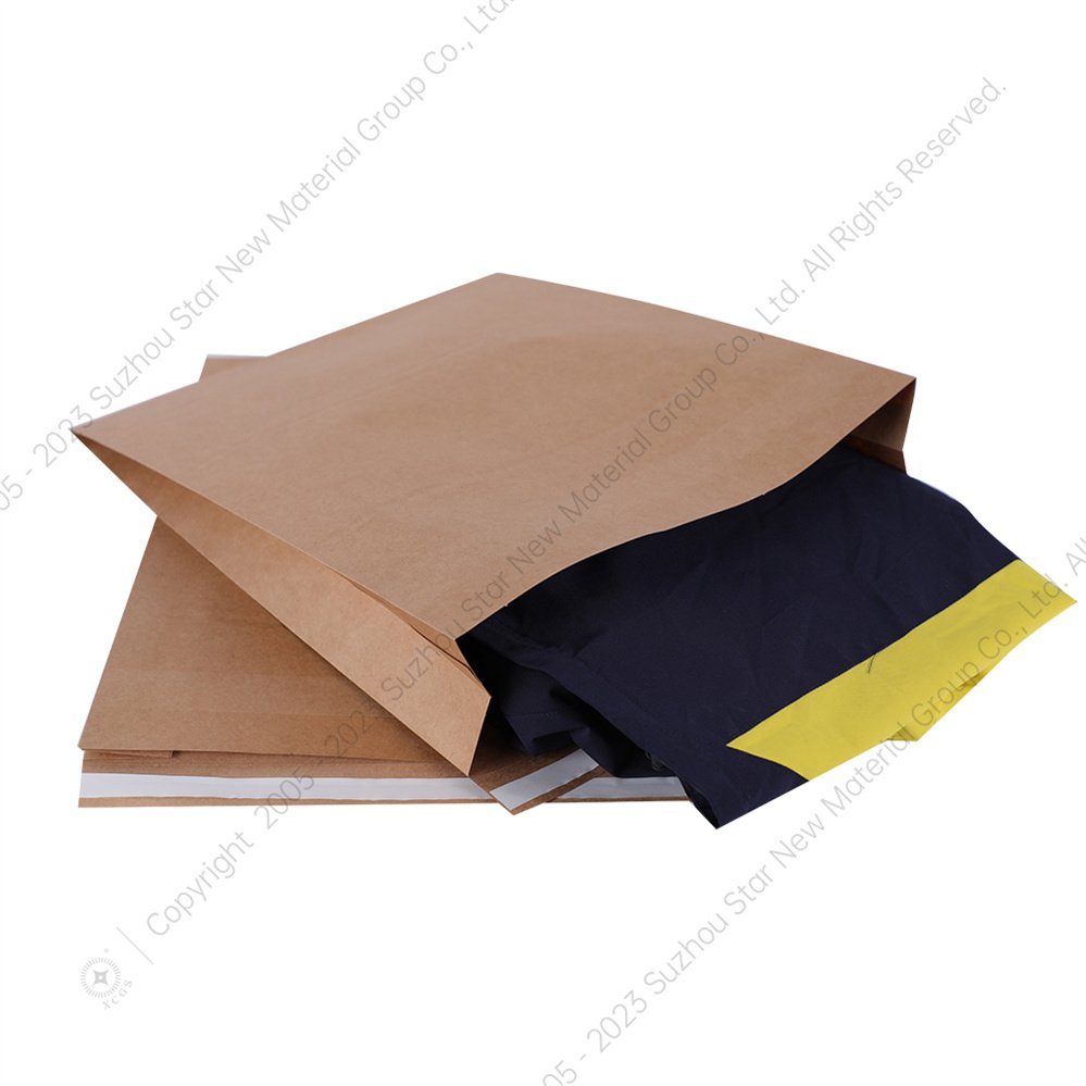 XCGS Factory 100% Paper Large Space Expandable Kraft Gusseted Paper Mailer Cardboard Shipping Envelope