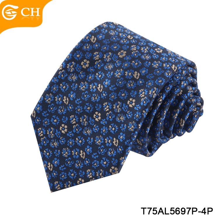 Chinese Manufacturers Designer Western Blue Stylish Necktie For Men Woven Navy Custom Chic Gift Set Hombre Import Tie