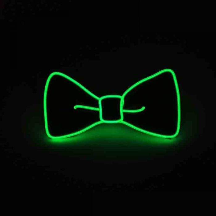 D1120 Men LED Wire Necktie Luminous Light Up Bow Tie For Club Party Wedding Bowtie
