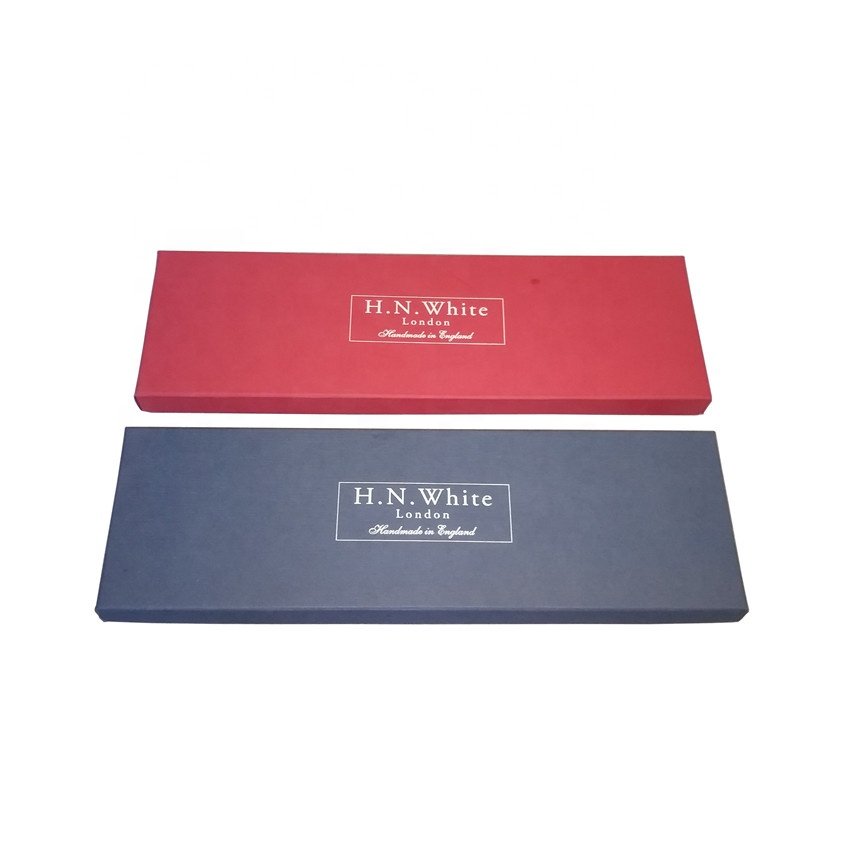 Long Shape Cardboard Fancy Specialty Paper Tie Collection Box