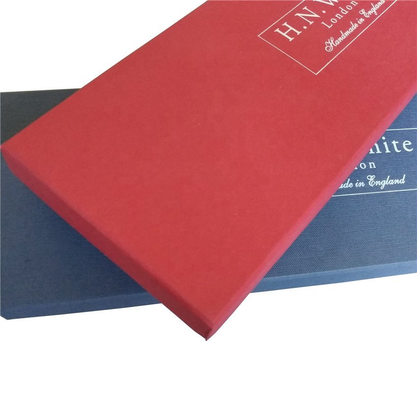 Long Shape Cardboard Fancy Specialty Paper Tie Collection Box