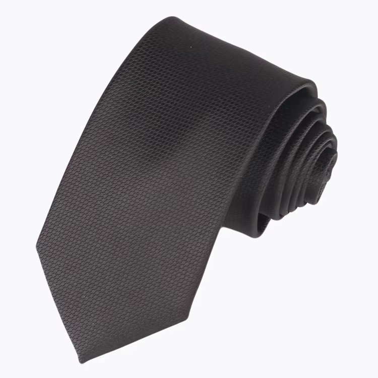 Custom Logo Men's Plain Polyester Microfiber Neckties Wholesale Woven Handmade Business Neck Tie for Men