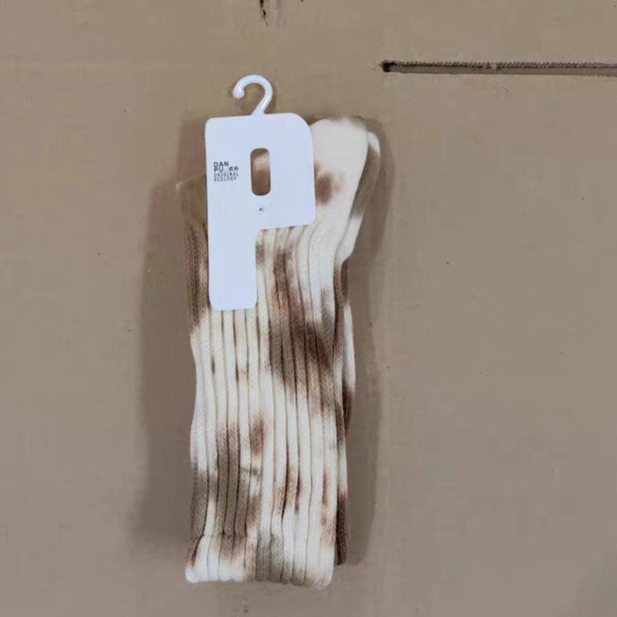 Wholesale High Quality Thick Terry Tie-Dyed Skateboard Sports Socks Soft Cotton Crew Casual Men's Tie Dye Socks