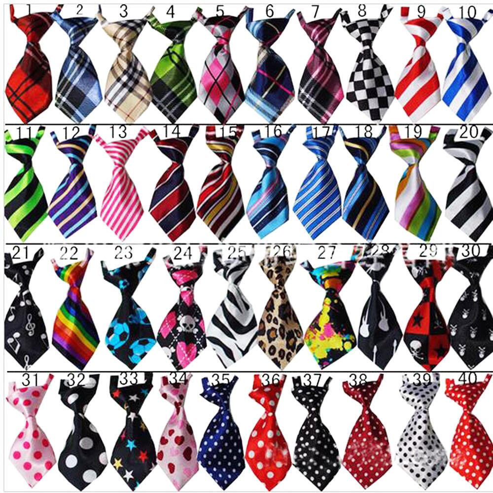 Wholesale Custom Adjustable Grooming Strap Pet Tie Cat Dog Bow Silk Tie Necktie For Collar