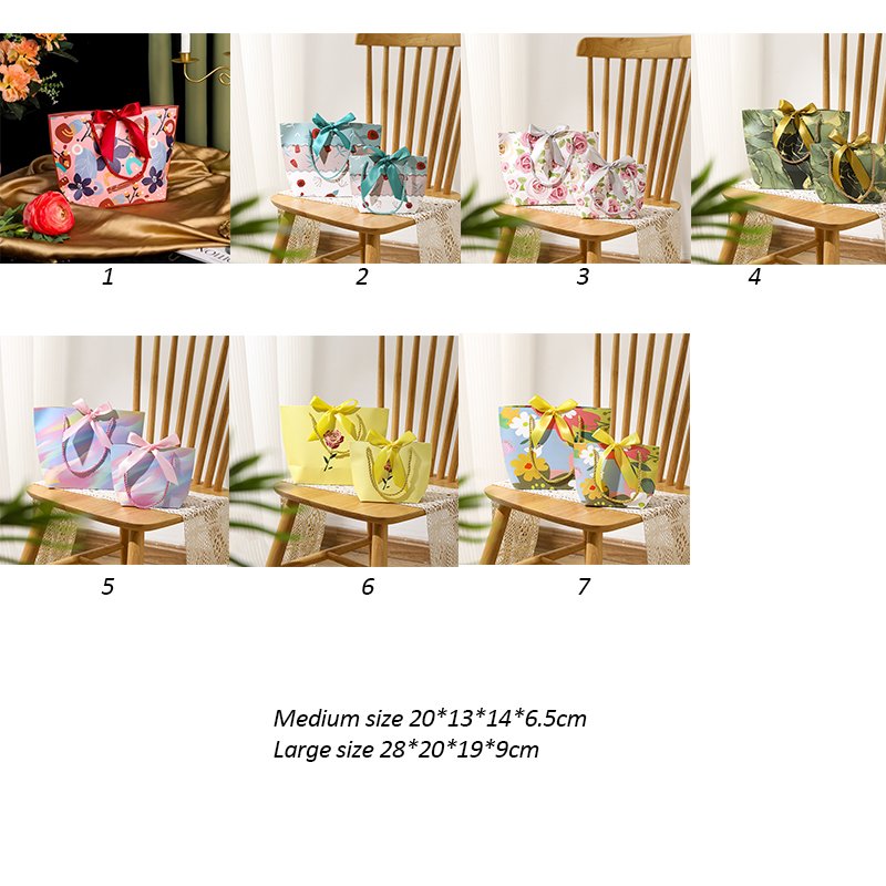 Champagne Gold Floral Ribbon Clear Candy Box Frosted Party Favors Candy Box with Flower wedding decoration party gift box