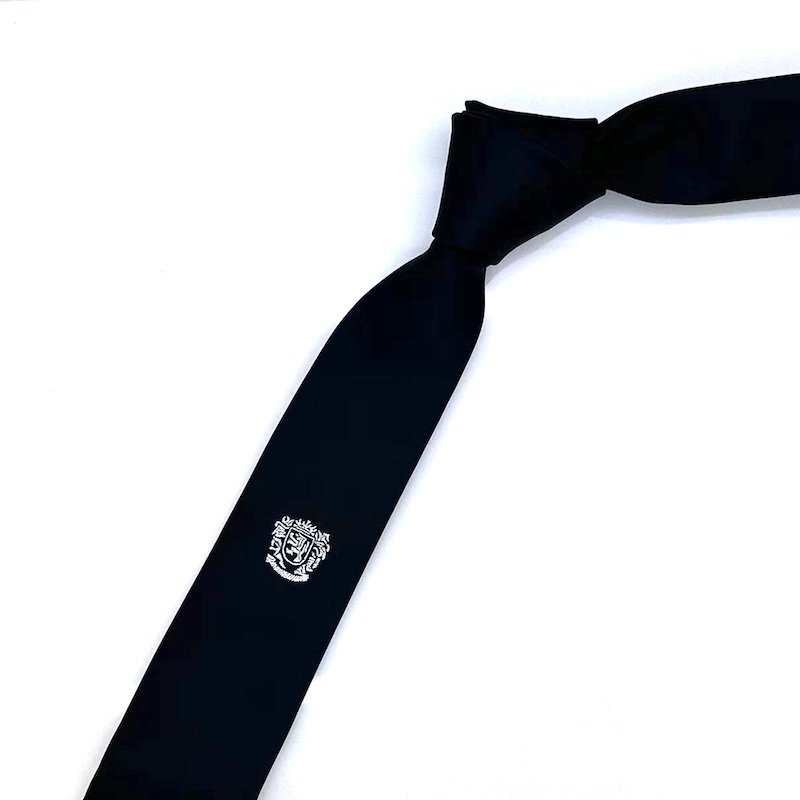 Fashion Neckties Classic Men's metal yarn black Ties Jacquard Woven Polyester logo Men Tie