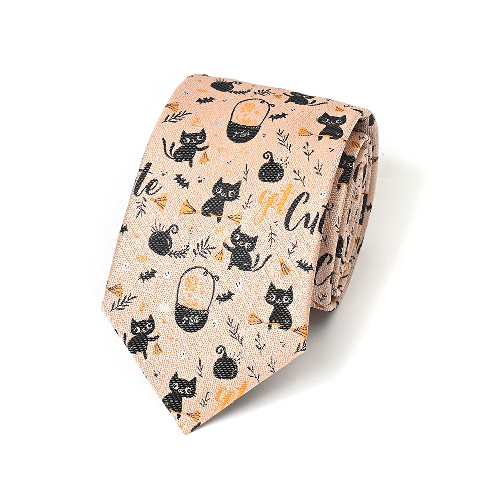 Yili Funny Mens Tie Holiday Season Party Gifts Neckties for Halloween Thanksgiving Christmas