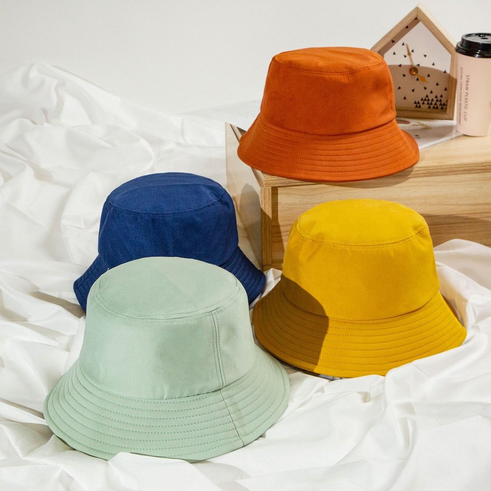 2024 Custom Bulk Tie Dye Women Mens Plain Wholesale Reversible Bucket Hats Caps With Design Logo Embroidery Print