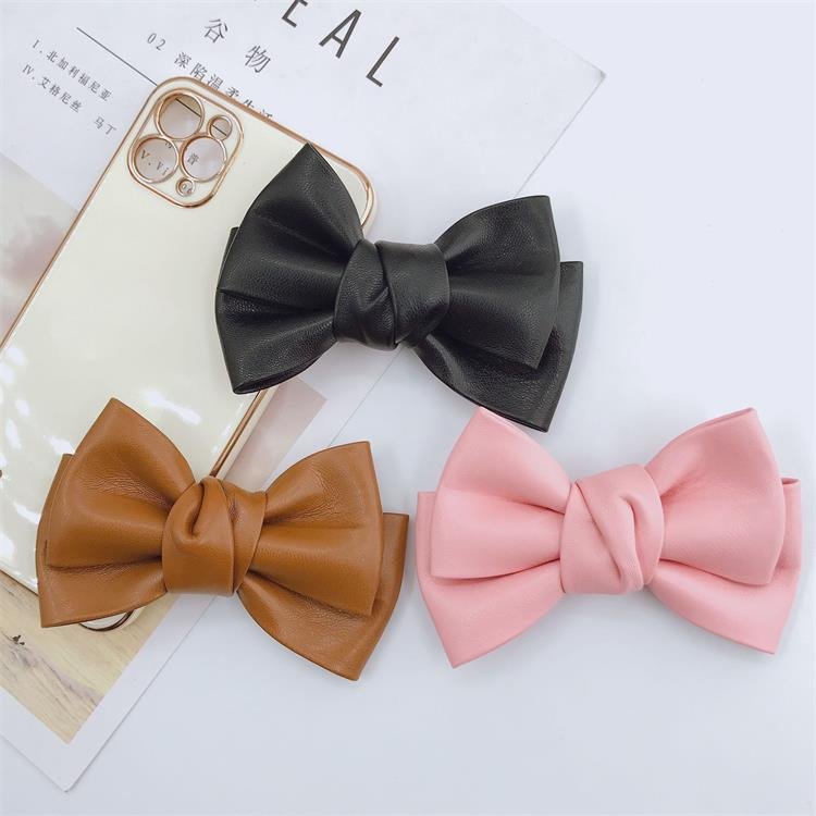 Wholesale Dog Cat Bow Tie Collar With Imitation Leather Pet Bowtie
