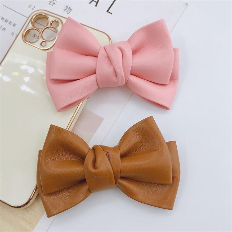 Wholesale Dog Cat Bow Tie Collar With Imitation Leather Pet Bowtie