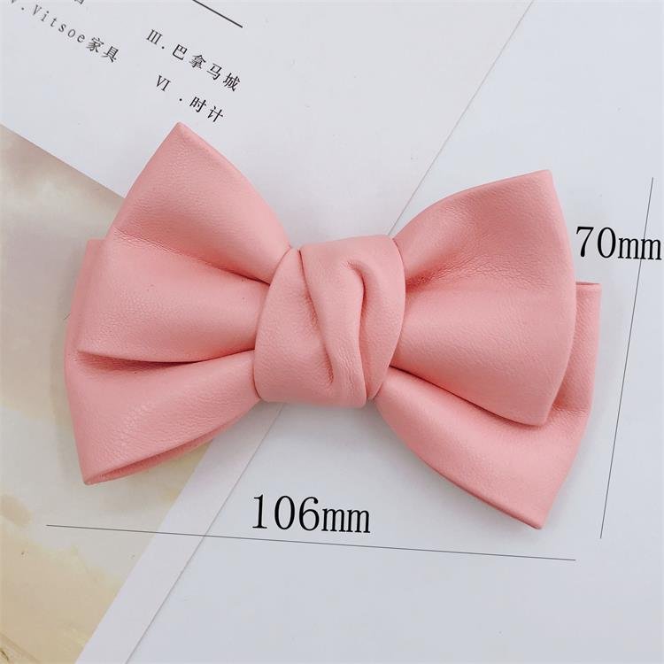 Wholesale Dog Cat Bow Tie Collar With Imitation Leather Pet Bowtie