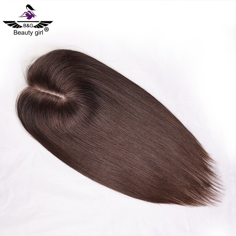 Hair Replacement Hand Tied Human Hair Topper Add Lace Front For Hair Loss Women Silk Top With Lace Toupee
