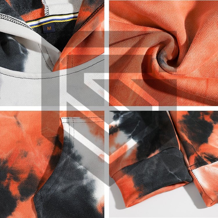 Top Quality Blank Hoodie Tie Dye Hoodie Set Men Hoodie Customize Logo Cotton Hooded Customized Color for Winter