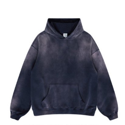 Vintage Washed Hoodie Tie Dye Custiom Print Acid Wash Hoodie Heavyweight Cotton Oversized Men's Hoodies