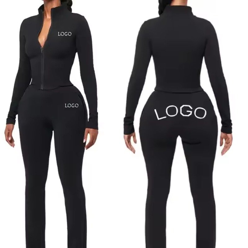 2024 Wholesale New Yoga Gym Fitness Sets Scrunch Butt Leggings Yoga Sets Fitness Running Gym Set For Women