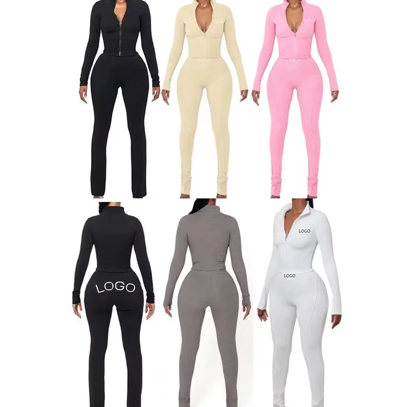 2024 Wholesale New Yoga Gym Fitness Sets Scrunch Butt Leggings Yoga Sets Fitness Running Gym Set For Women
