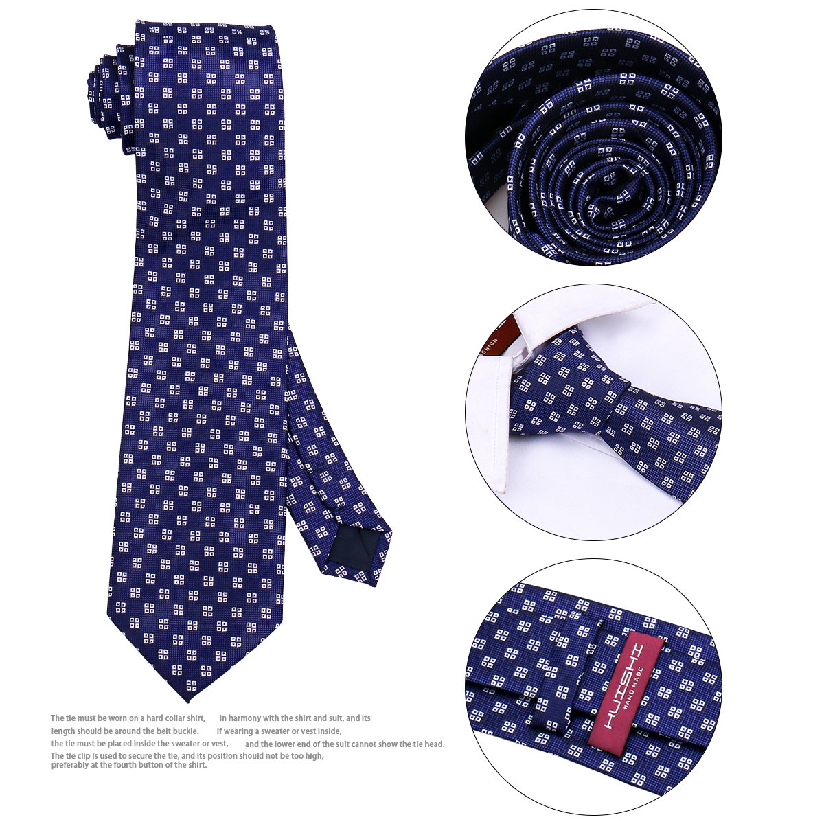 Shengzhou Ties Manufacturer Custom Private Label Neckties Blue Polyester Ties For Men
