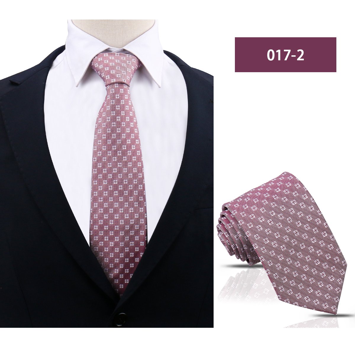 Shengzhou Ties Manufacturer Custom Private Label Neckties Blue Polyester Ties For Men