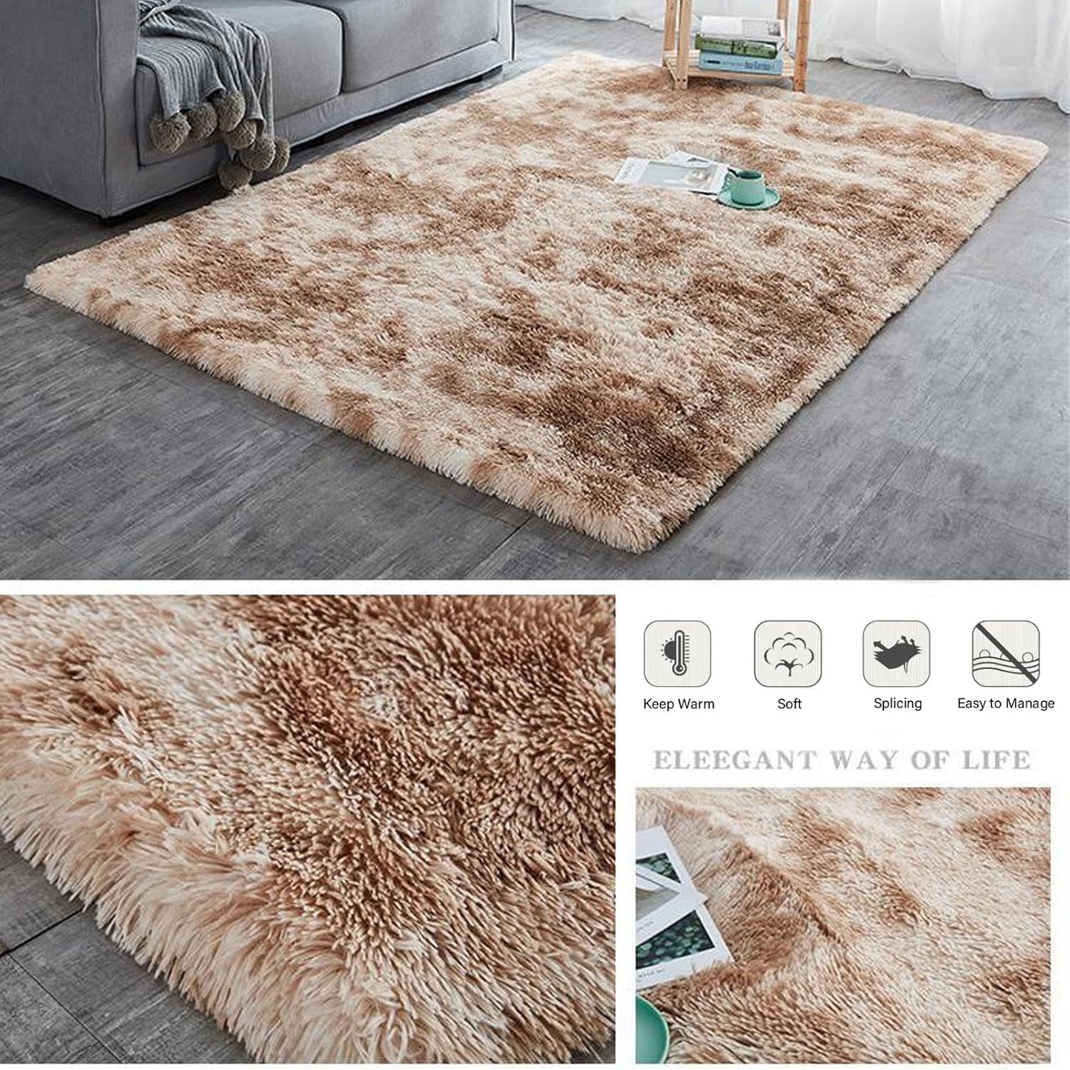 CF custom made High quality Tie-Dye Carpet Area Rugs Modern Customized carpets And Rugs For Living Room large