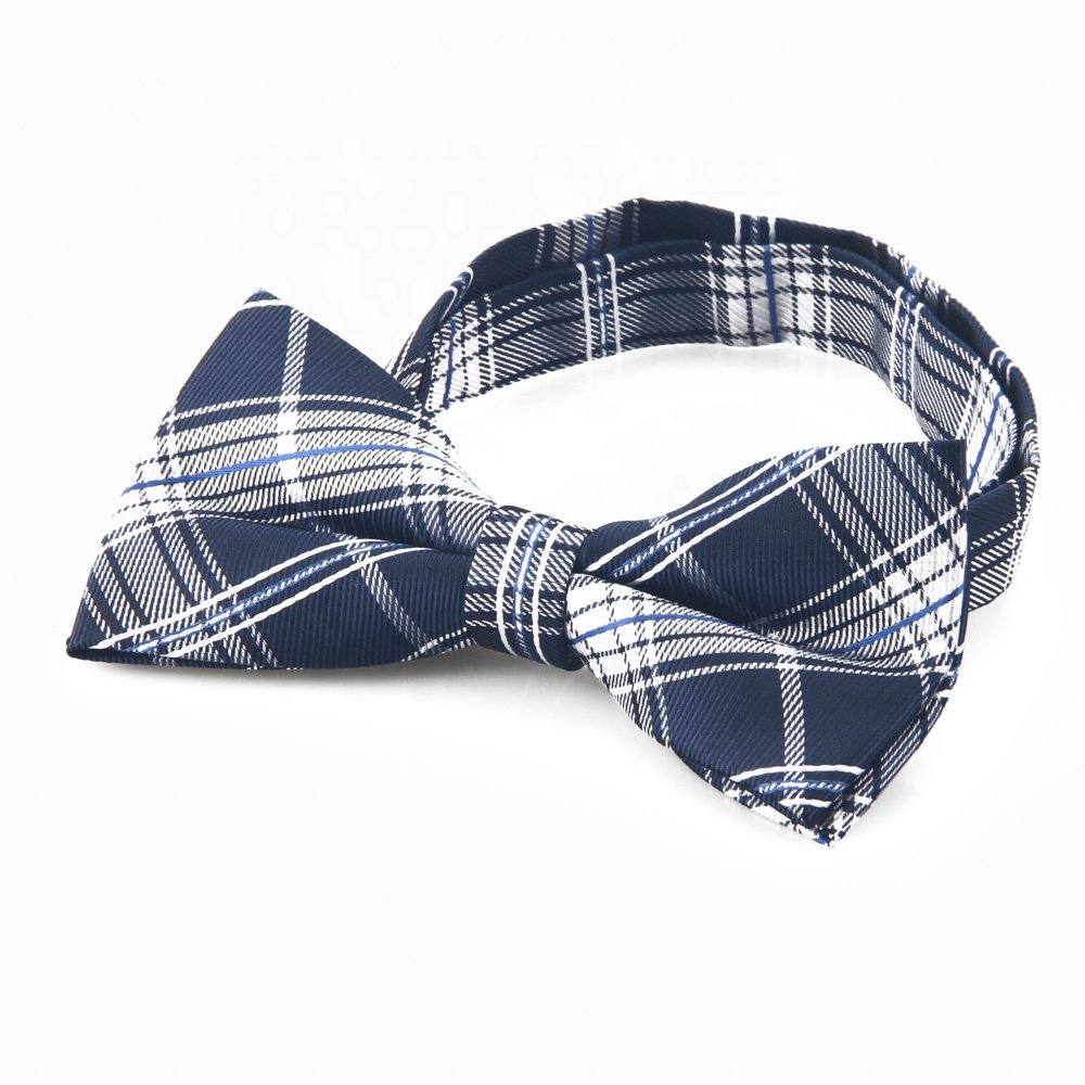 Man Customised Logo Uniform Fashion Polyester Bowtie Self Tie Bow Ties