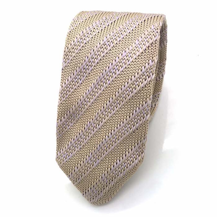 Keer new style fashion business party holiday stripe polyester knit neck ties for adults