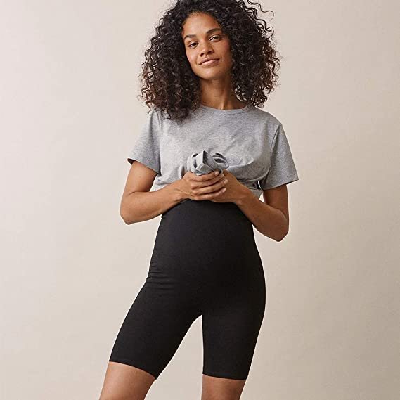 Custom LOGO Printing Biker Shorts for Women 8" High Waist Soft Yoga Workout Black Athletic Shorts