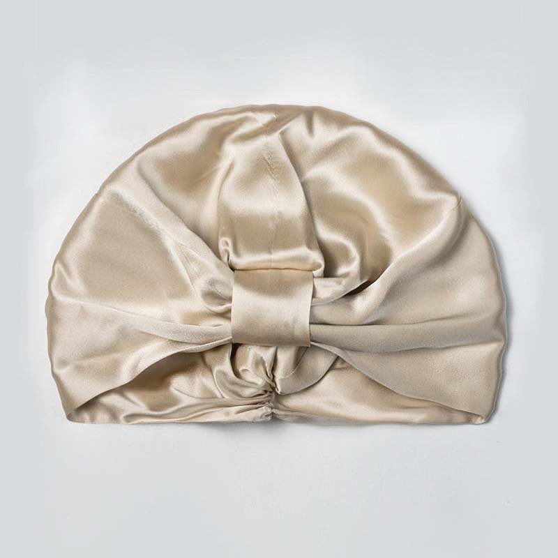 Pure Silk Sleep bonnet Colorful Real Satin Double Layer Bonnet With Logo Accessories silk turban