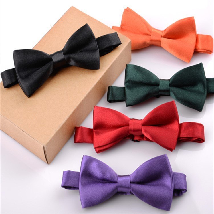 Kid Bowties Solid Butterfly Bowtie Wedding Accessories Gift Bow Tie Kids New Wholesale Bowknot Bowties For Boys Girls