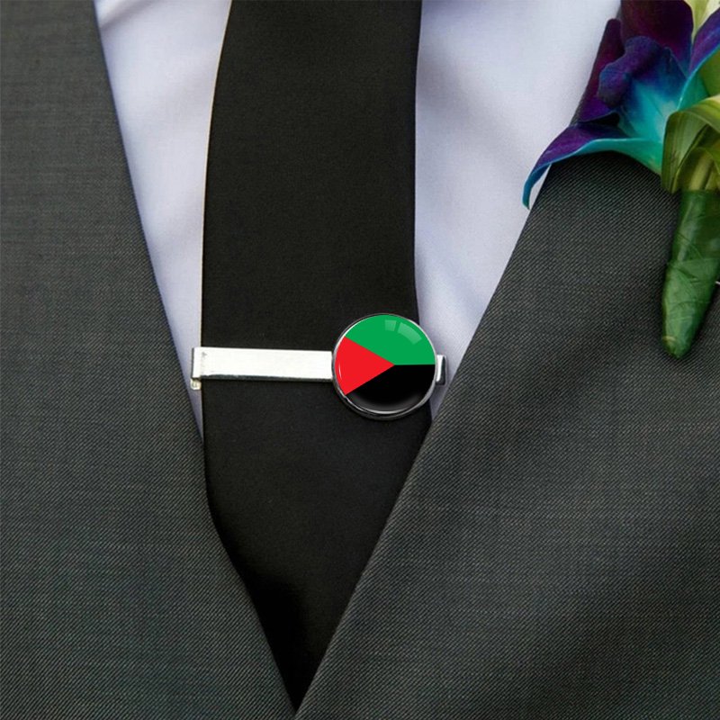 70 Model Caribbean Martinique Flag Map Tie Clip Lapel Pin Ring Brooch Cuff Link Necklace Bracelet Earrings Key Chain Jewelry Set