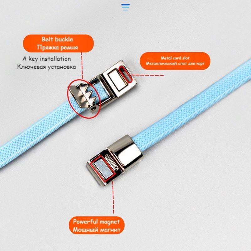 2022 new trend magnetic buckle lazy shoelaces unisex canvas shoes no tie shoelaces magnetic Elastic Flat shoelaces