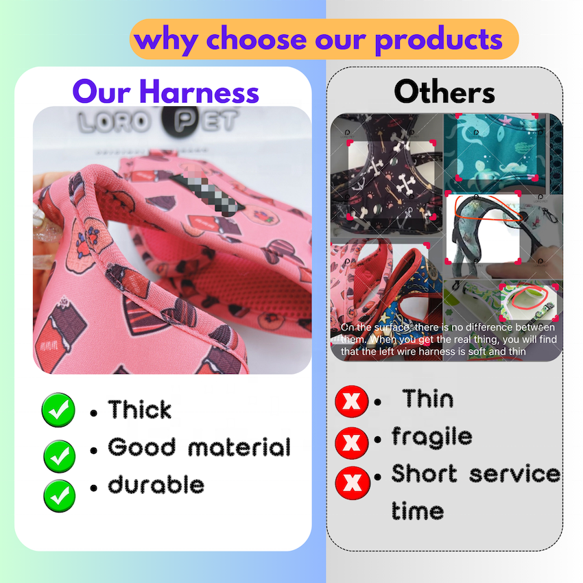 OEM/ODM perro dog harness and leash custom logo pet harness set dog bow tie personalised