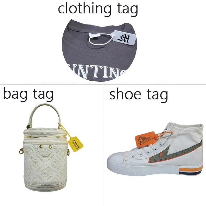 Custom Logo Zip Tie Tag Plastic Security Seal Tag For Clothing Shoes Bags