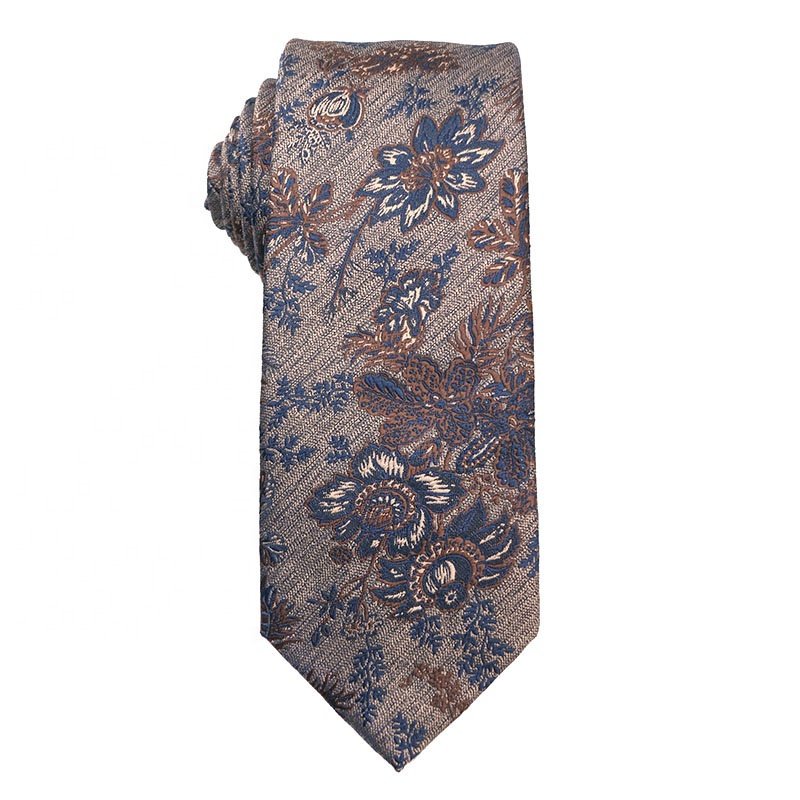 New Designs Colorful High Quality 100% Polyester Ties For Men Made In China Cheap Price Khaki Series Ties