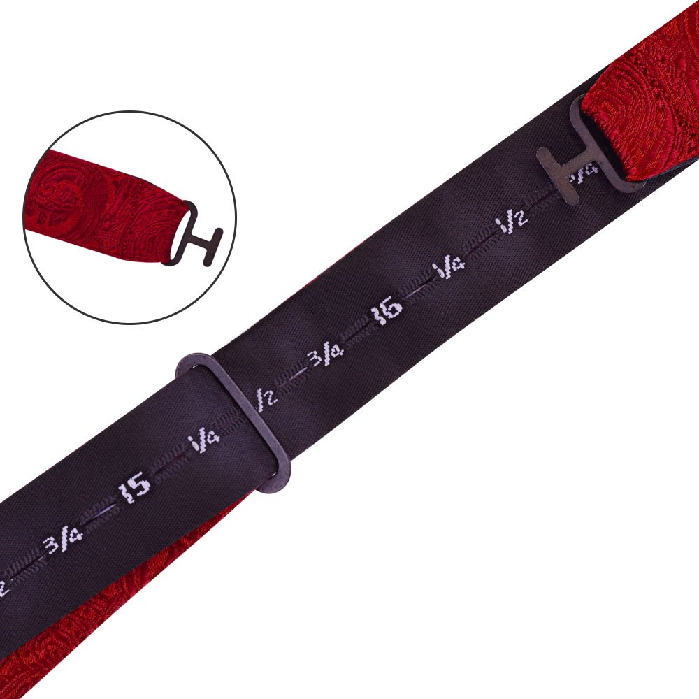 Factory Direct Sale Red Floral Man Ties Bow Tie Set Custom Polyester College Logo Woven Design Tie Wholesale for School