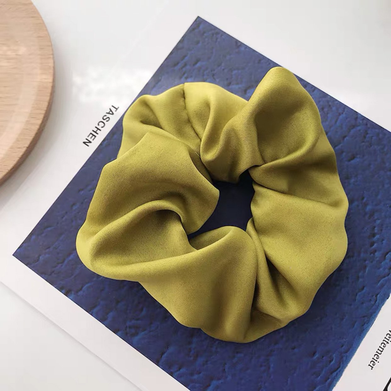 Soft Cute Satin Silk Scrunchies for Hair Light Hair Scrunchies Satin Elastic Bands Ties Ropes