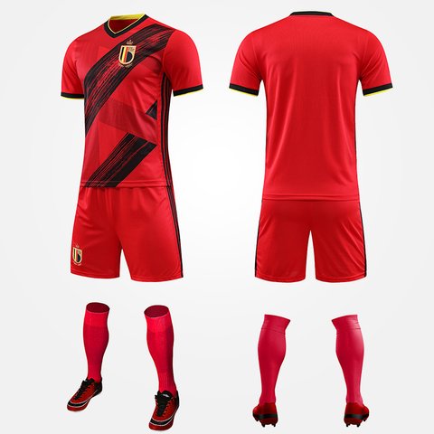 Made In China Adult Soccer Jersey Football Club Shirts Quick Drying Sublimated Kids Youth Team Mens Sportswear