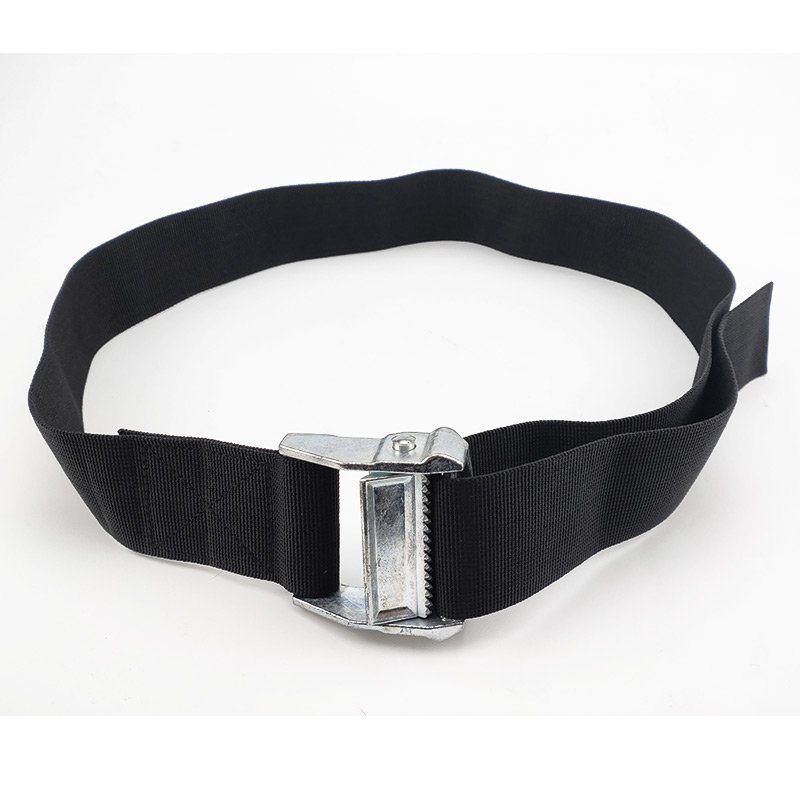 Tie Down Straps Lashing Straps Black Nylon Heavy Dust Cargo Tie Down Straps With Zinc Alloy Lock Buckle