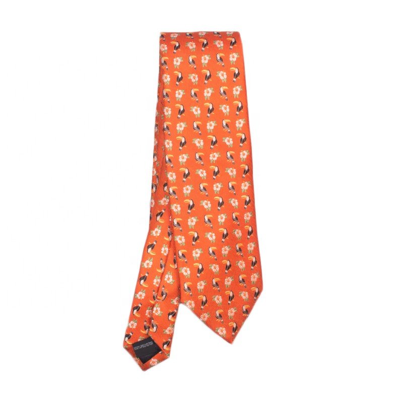 New Design Custom Business Fashion Pattern Male 100% Polyester Men Neck Ties For Suit
