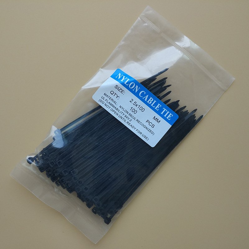 3.6*150mm Selflocking Zip Ties Black Plasticnylon cable ties High Purity Nylon Cable Ties