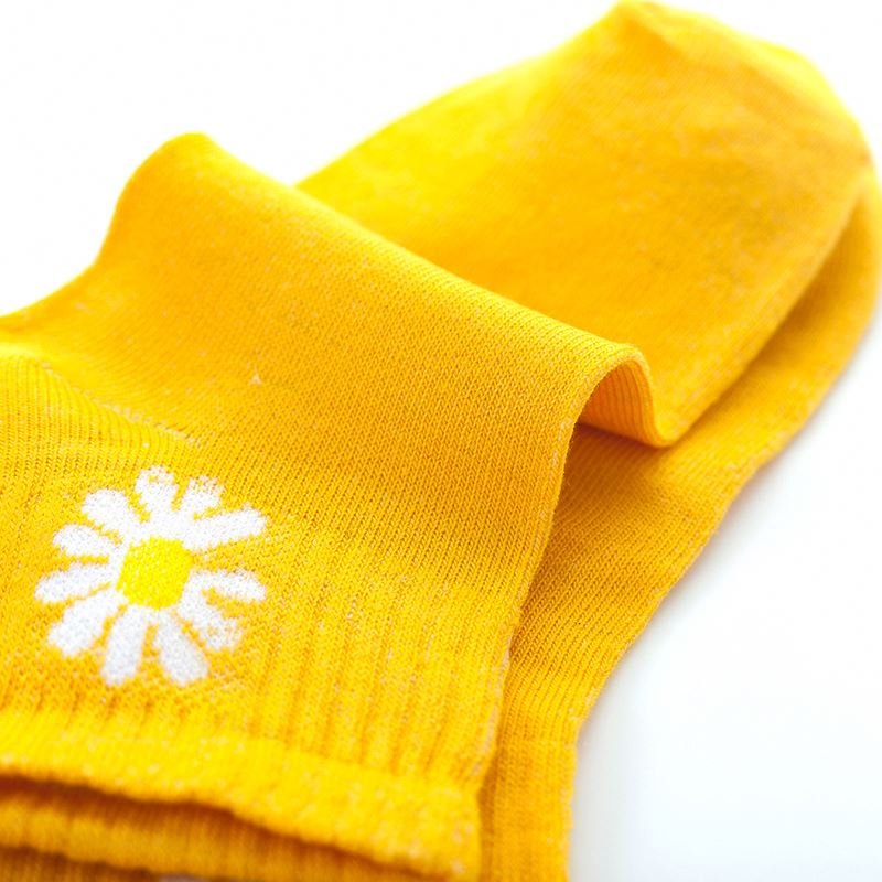 Factory Direct Sales Women Korean Style Little Daisy Preppy All-Match Japanese Cute Boat Ins Summer Socks