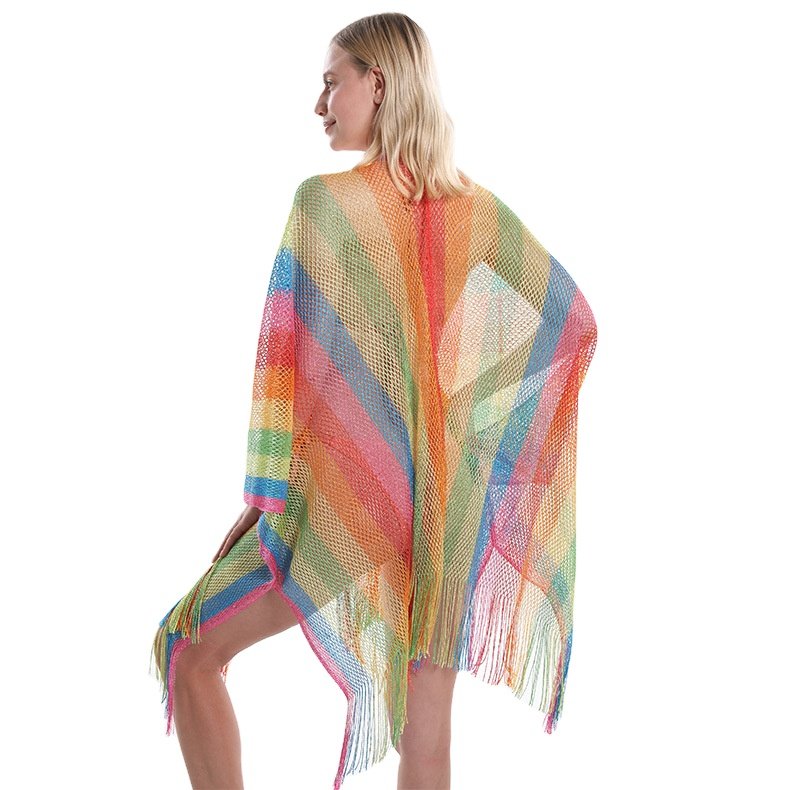 Soft Touch Breathable Casual Loose Cardigan hollow Summer Fashion Women Swimwear Floral Japanese Kimono Beach Cover Up shawl
