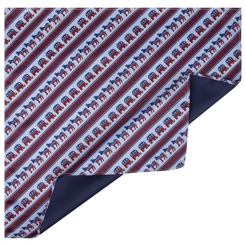 New Style President USA elections Democratic Donkey Republican Elephant with American Flag Stars Print Novelty Bow Tie For Men