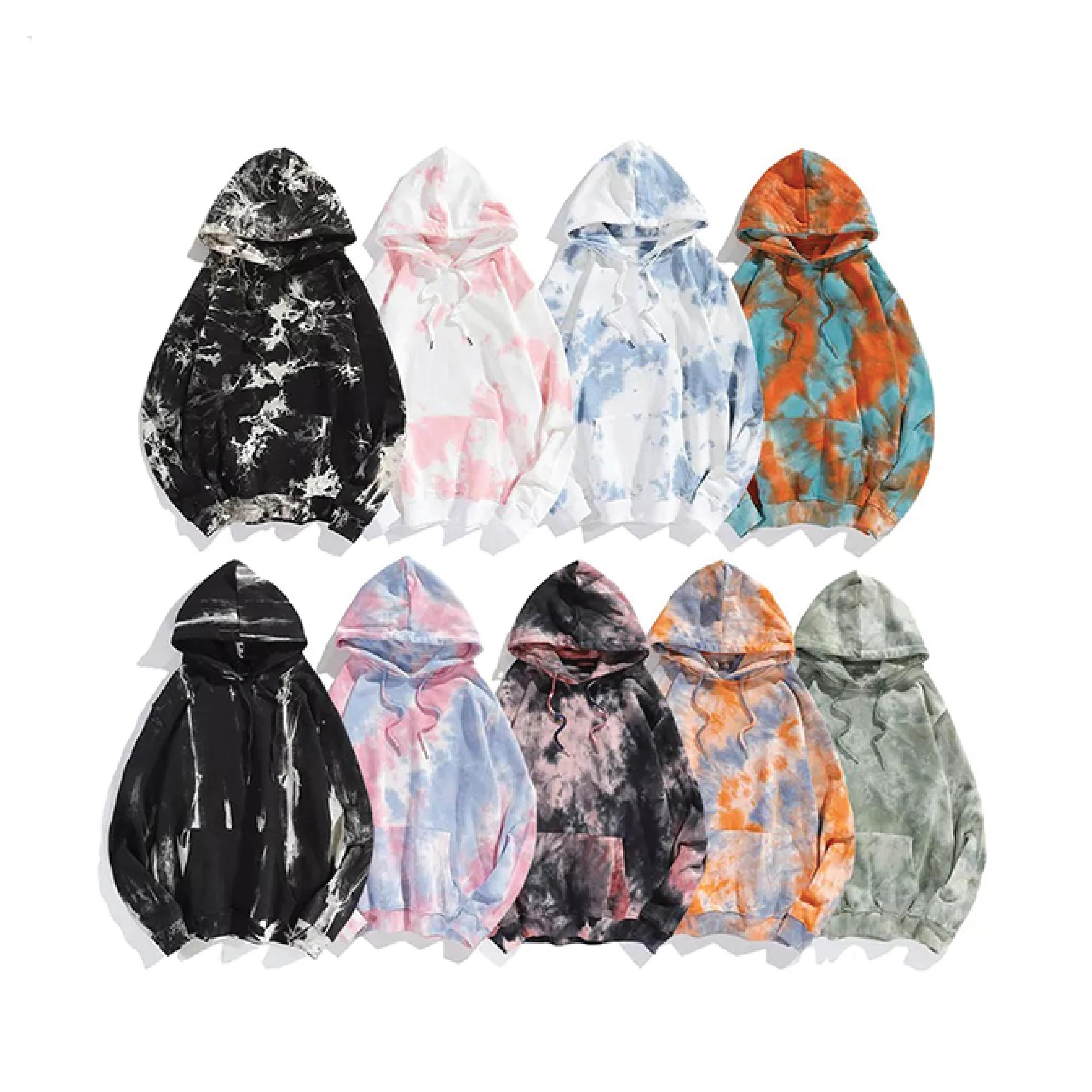 Best design high quality Tie Dye Unisex Hoodies quick dry breathable tie die Pullover hoodies custom color size Tie dye Hoodie